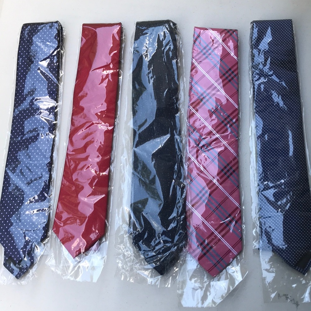 Lot of 5 mixed color ties ($8 tie Bundles 3/$20)